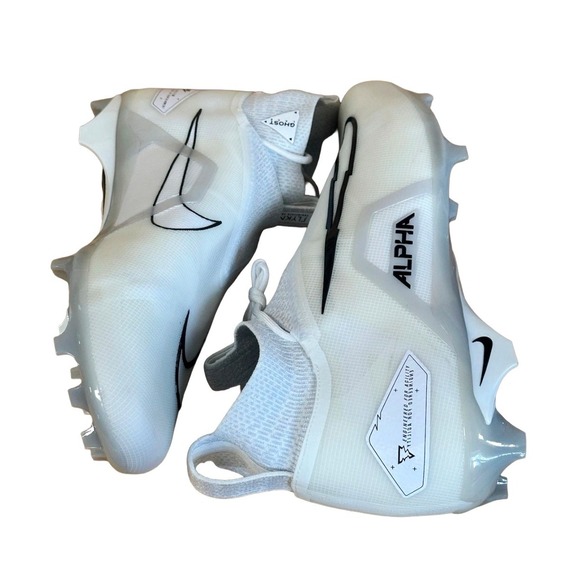 Nike Alpha Menace Elite Football Cleat‎ Men White Platinum DM1792-109 Size 16 main image 6